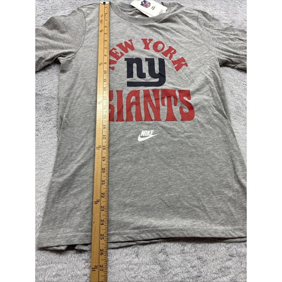 The Nike Tee New York Giants NFL T-shirt Boys L 14/16 Gray New - Picture 2 of 5